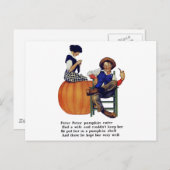 CARTE POSTALE PETER PETER MANGEUR DE CITROUILLE (Devant / Derrière)
