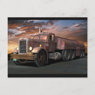 Carte postale Peterbilt "Duel Truck"