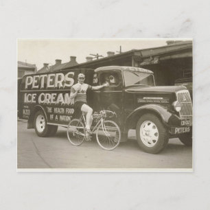 Carte Postale Peter's Ice Cream Reo truck, 1936