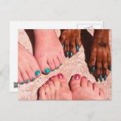 Carte Postale Peticure - Journée Spa de pédicure (Devant / Derrière)