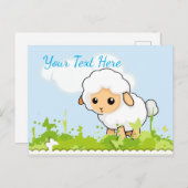 Carte Postale Petit Agneau Cutest (Devant / Derrière)