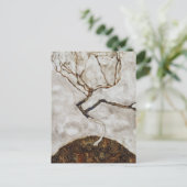 Carte Postale Petit arbre à la fin de l'automne par Egon Schiele (Debout devant)