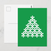 Carte Postale Petit arbre de Noël vert moderne (Devant / Derrière)