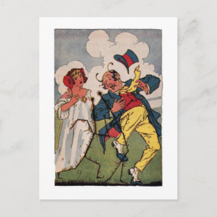 Carte Postale Petit Assistant vintage d'illustration Oz