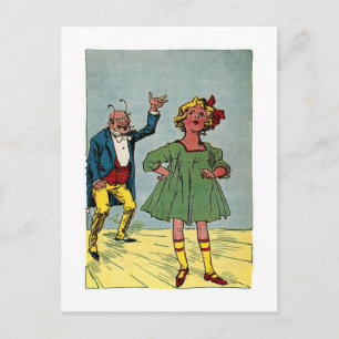 Carte Postale Petit Assistant vintage d'illustration Oz