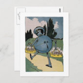 Carte Postale Petit Assistant vintage d'illustration Oz (Devant / Derrière)