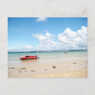 Carte Postale Petit bateau rouge