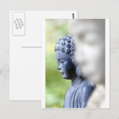 Carte Postale Petit Bouddha Bleu (Devant / Derrière)