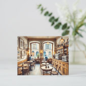 Carte Postale Petit café à Genève Suisse (Debout devant)