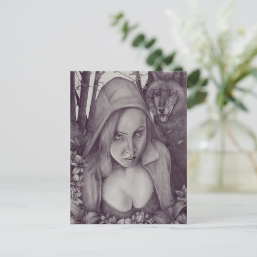 Carte Postale Petit Chaperon Rouge (Debout devant)