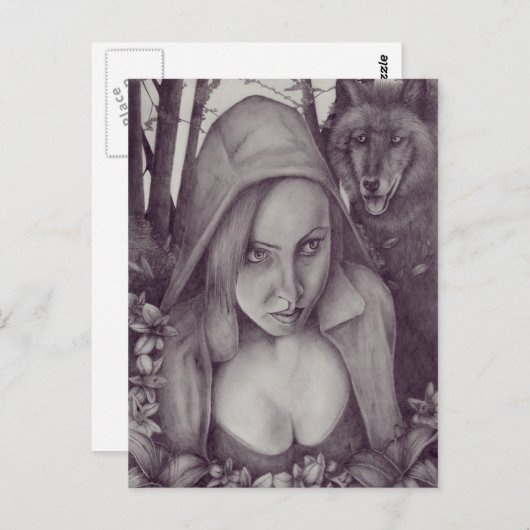 Carte Postale Petit Chaperon Rouge (Devant / Derrière)