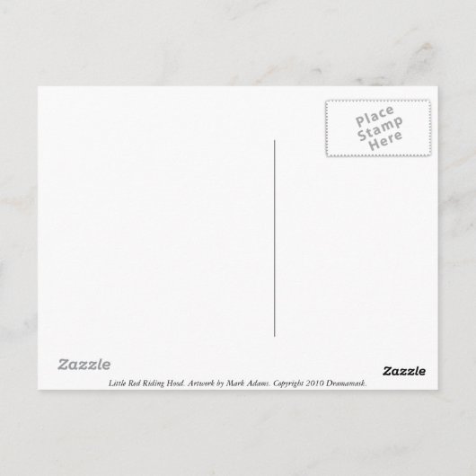 Carte Postale Petit Chaperon Rouge (Dos)