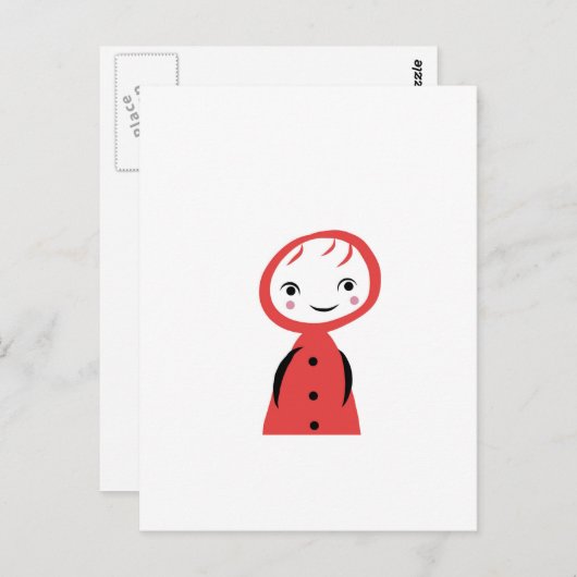 Carte Postale Petit chaperon rouge (Devant / Derrière)
