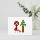 Carte Postale Petit chaperon rouge et Cupcake Tree (Debout devant)