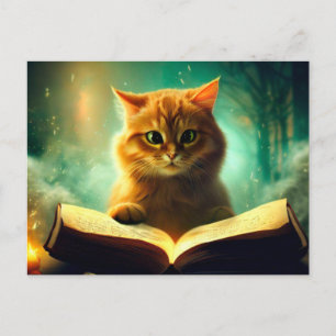 Carte Postale Petit chat jaune