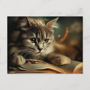 Carte Postale Petit chat jaune