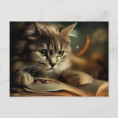 Carte Postale Petit chat jaune (Devant)