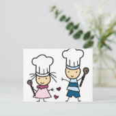 Carte Postale Petit Chef Enfants (Debout devant)