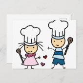 Carte Postale Petit Chef Enfants (Devant / Derrière)
