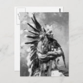 Carte Postale Petit Cheval, Sioux d'Oglala, années 1890 (Devant / Derrière)