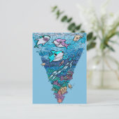 Carte Postale Petit chien de requin (Debout devant)