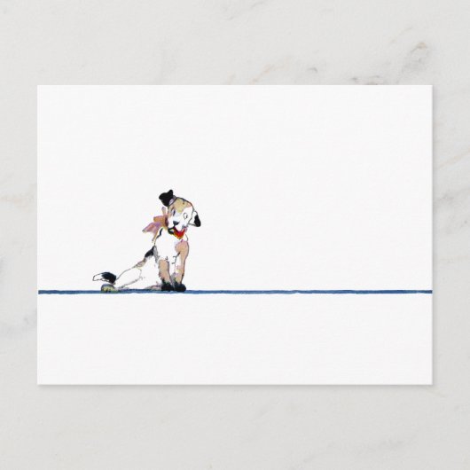 Carte Postale Petit Chien Divider (Devant)