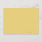 Carte Postale Petit Citrouille  automne Baby shower Invitation (Dos)