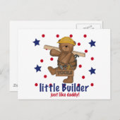 Carte Postale Petit Constructeur Comme Papa (Devant / Derrière)