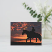 Carte Postale Petit cow-boy Sunset (Debout devant)