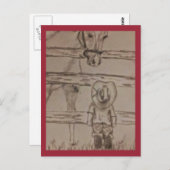 Carte Postale petit cowboy (Devant / Derrière)