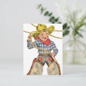 Carte Postale Petit Cowboy Avec Lariat (Debout devant)