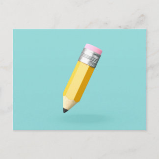 Carte Postale petit crayon mignon 3D
