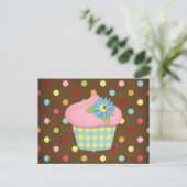 Carte Postale petit cupcake (Debout devant)
