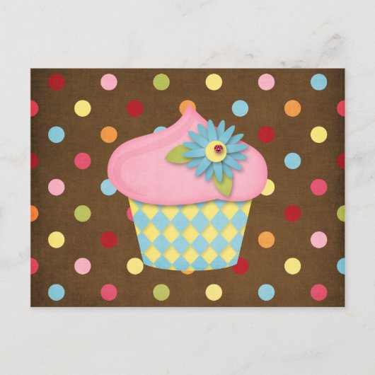 Carte Postale petit cupcake (Devant)