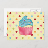 Carte Postale petit cupcake (Devant / Derrière)