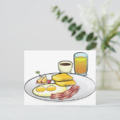 Carte Postale Petit déjeuner (Debout devant)