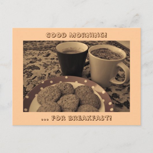 Carte Postale Petit déjeuner (Devant)