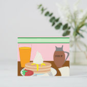 Carte Postale Petit déjeuner (Debout devant)