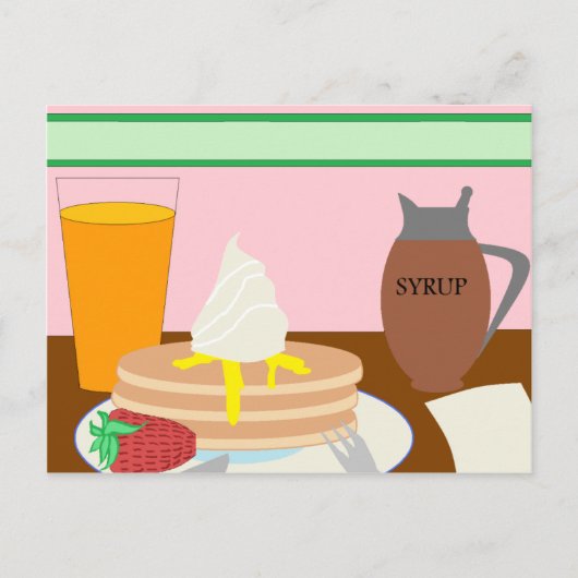 Carte Postale Petit déjeuner (Devant)