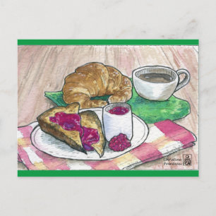 Carte Postale Petit déjeuner