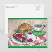 Carte Postale Petit déjeuner (Devant / Derrière)