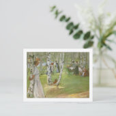 Carte Postale Petit déjeuner à l'Open par Carl Larsson (Debout devant)