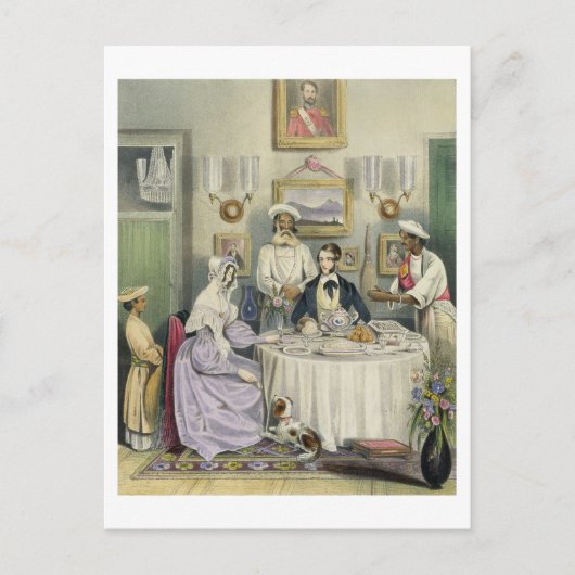 Carte Postale Petit-déjeuner, assiette 3 de 'Anglo Indians', eng (Devant)