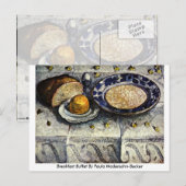 Carte Postale Petit Déjeuner Buffet De Paula Modersohn-Becker (Devant / Derrière)