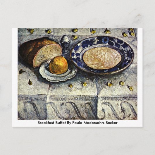 Carte Postale Petit Déjeuner Buffet De Paula Modersohn-Becker (Devant)