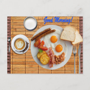 Carte Postale Petit déjeuner complet