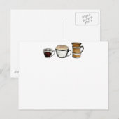Carte Postale Petit déjeuner, déjeuner et dîner (Devant / Derrière)
