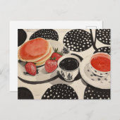 Carte Postale Petit déjeuner du matin (Devant / Derrière)