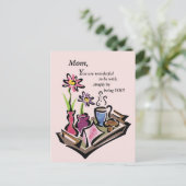 Carte Postale Petit déjeuner en Bed Mom (Debout devant)