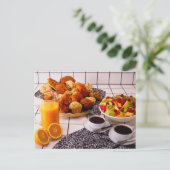 CARTE POSTALE PETIT DÉJEUNER FRAIS PROPAGÉ (Debout devant)